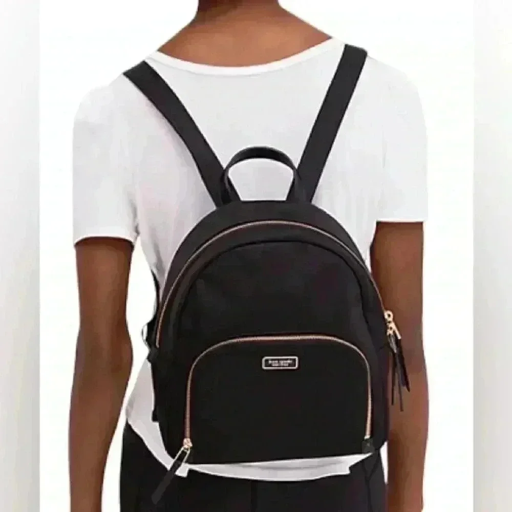 Kate Spade New York Dawn Large Black Nylon Backpack